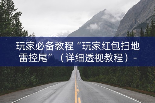 玩家必备教程“玩家红包扫地雷控尾”（详细透视教程）-哔哩哔哩