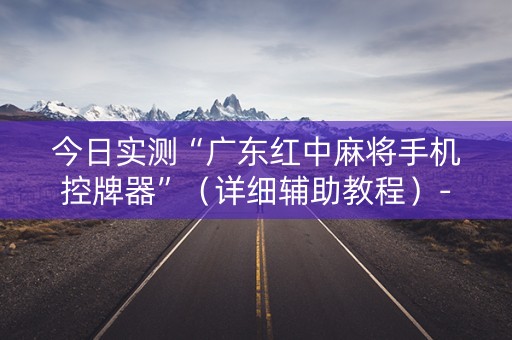 今日实测“广东红中麻将手机控牌器”（详细辅助教程）-哔哩哔哩