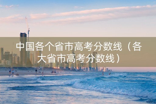 中国各个省市高考分数线（各大省市高考分数线）