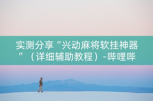 实测分享“兴动麻将软挂神器”（详细辅助教程）-哔哩哔哩