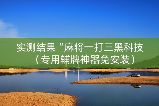 实测结果“麻将一打三黑科技（专用辅牌神器免安装）