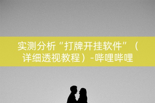 实测分析“打牌开挂软件”（详细透视教程）-哔哩哔哩