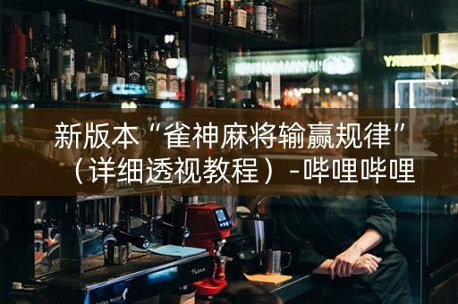 新版本“雀神麻将输赢规律”（详细透视教程）-哔哩哔哩