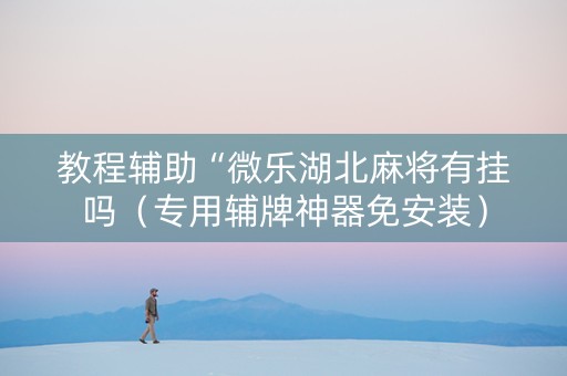 教程辅助“微乐湖北麻将有挂吗（专用辅牌神器免安装）