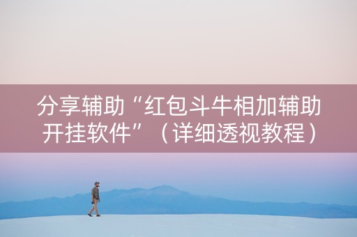 分享辅助“红包斗牛相加辅助开挂软件”（详细透视教程）-哔哩哔哩