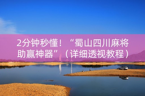 2分钟秒懂！“蜀山四川麻将助赢神器”（详细透视教程）-哔哩哔哩