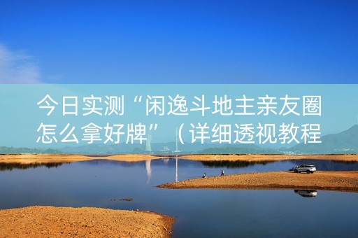 今日实测“闲逸斗地主亲友圈怎么拿好牌”（详细透视教程）-哔哩哔哩