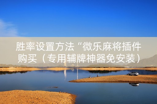 胜率设置方法“微乐麻将插件购买（专用辅牌神器免安装）