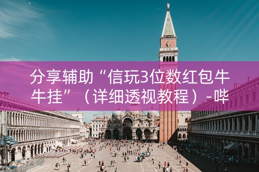 分享辅助“信玩3位数红包牛牛挂”（详细透视教程）-哔哩哔哩