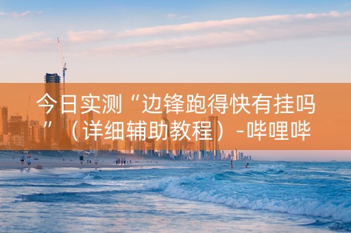 今日实测“边锋跑得快有挂吗”（详细辅助教程）-哔哩哔哩