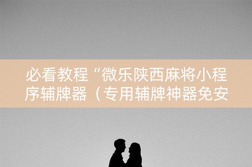 必看教程“微乐陕西麻将小程序辅牌器（专用辅牌神器免安装）