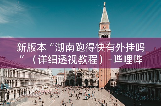 新版本“湖南跑得快有外挂吗”（详细透视教程）-哔哩哔哩