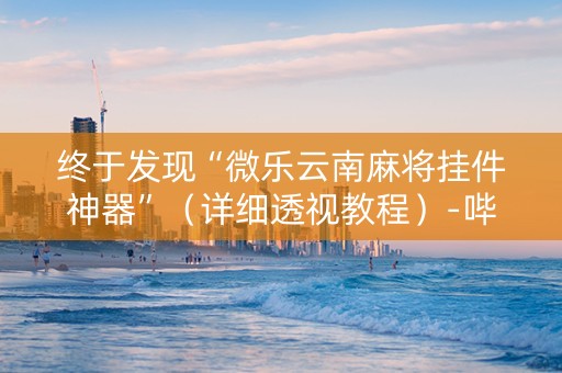 终于发现“微乐云南麻将挂件神器”（详细透视教程）-哔哩哔哩