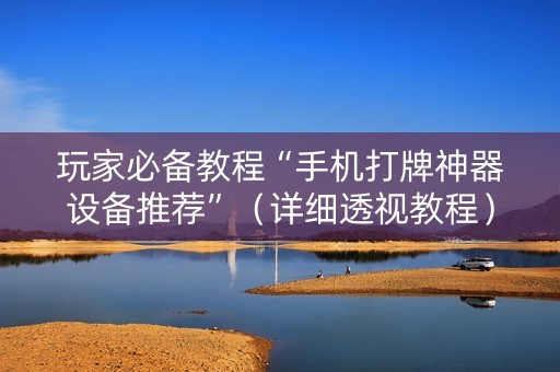 玩家必备教程“手机打牌神器设备推荐”（详细透视教程）-哔哩哔哩