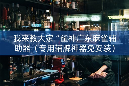 我来教大家“雀神广东麻雀辅助器（专用辅牌神器免安装）