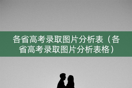 各省高考录取图片分析表（各省高考录取图片分析表格）