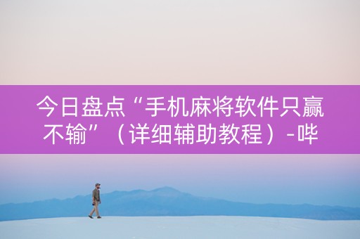 今日盘点“手机麻将软件只赢不输”（详细辅助教程）-哔哩哔哩