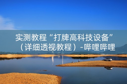 实测教程“打牌高科技设备”（详细透视教程）-哔哩哔哩