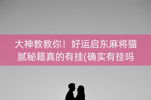 大神教教你！好运启东麻将猫腻秘籍真的有挂(确实有挂吗)