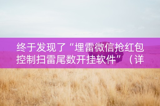 终于发现了“埋雷微信抢红包控制扫雷尾数开挂软件”（详细透视教程）-哔哩哔哩