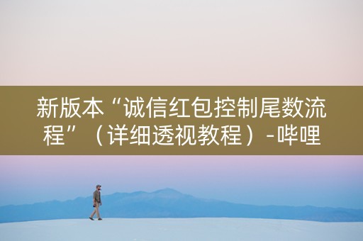 新版本“诚信红包控制尾数流程”（详细透视教程）-哔哩哔哩