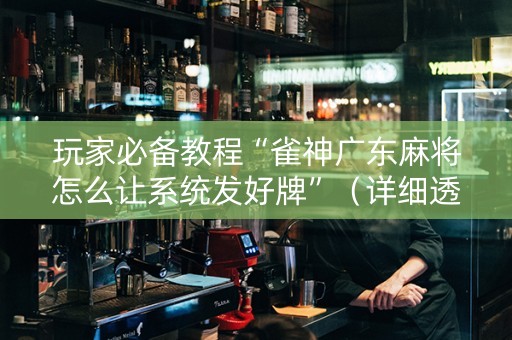玩家必备教程“雀神广东麻将怎么让系统发好牌”（详细透视教程）-哔哩哔哩