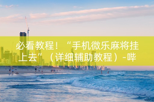 必看教程！“手机微乐麻将挂上去”（详细辅助教程）-哔哩哔哩