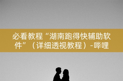 必看教程“湖南跑得快辅助软件”（详细透视教程）-哔哩哔哩