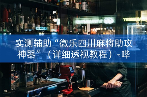 实测辅助“微乐四川麻将助攻神器”（详细透视教程）-哔哩哔哩