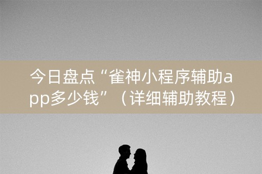 今日盘点“雀神小程序辅助app多少钱”（详细辅助教程）-哔哩哔哩