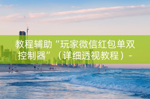 教程辅助“玩家微信红包单双控制器”（详细透视教程）-哔哩哔哩