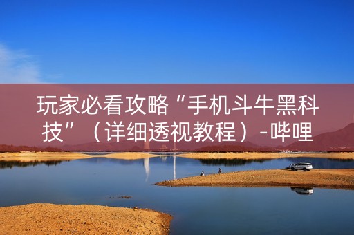 玩家必看攻略“手机斗牛黑科技”（详细透视教程）-哔哩哔哩