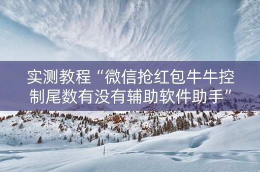 实测教程“微信抢红包牛牛控制尾数有没有辅助软件助手”（详细透视教程）-哔哩哔哩