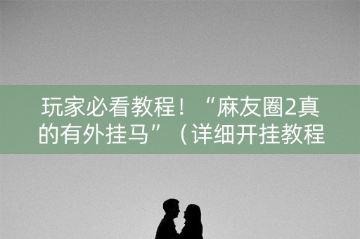 玩家必看教程！“麻友圈2真的有外挂马”（详细开挂教程）-哔哩哔哩
