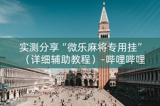 实测分享“微乐麻将专用挂”（详细辅助教程）-哔哩哔哩