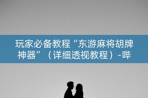 玩家必备教程“东游麻将胡牌神器”（详细透视教程）-哔哩哔哩