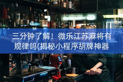 三分钟了解！微乐江苏麻将有规律吗(揭秘小程序胡牌神器)