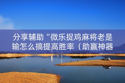 分享辅助“微乐捉鸡麻将老是输怎么搞提高胜率（助赢神器通用版）