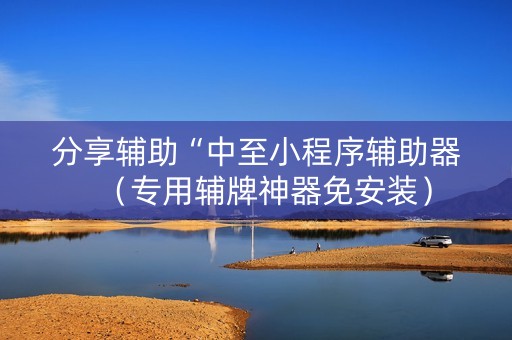 分享辅助“中至小程序辅助器（专用辅牌神器免安装）