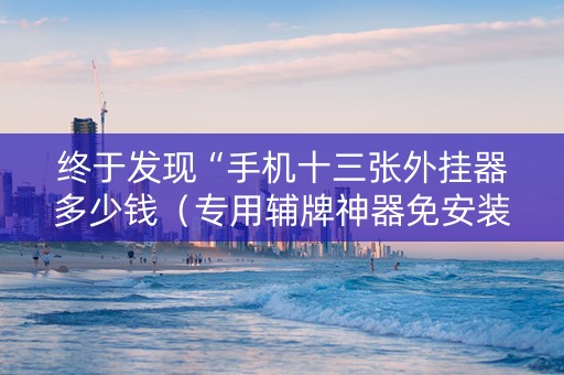 终于发现“手机十三张外挂器多少钱（专用辅牌神器免安装）