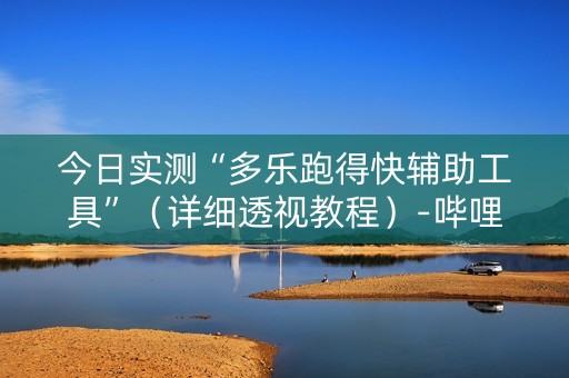 今日实测“多乐跑得快辅助工具”（详细透视教程）-哔哩哔哩