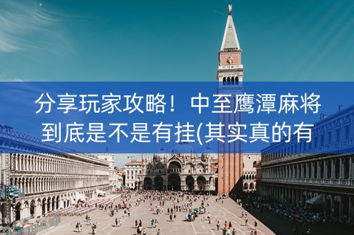 分享玩家攻略！中至鹰潭麻将到底是不是有挂(其实真的有挂)