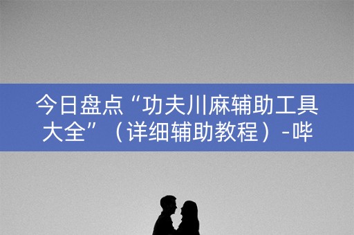 今日盘点“功夫川麻辅助工具大全”（详细辅助教程）-哔哩哔哩
