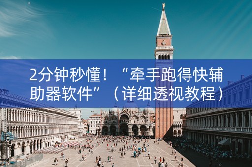 2分钟秒懂！“牵手跑得快辅助器软件”（详细透视教程）-哔哩哔哩