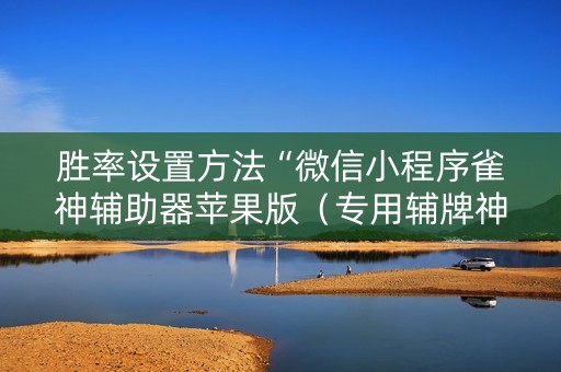 胜率设置方法“微信小程序雀神辅助器苹果版（专用辅牌神器免安装）
