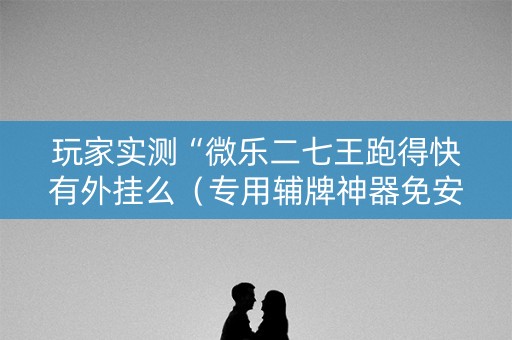 玩家实测“微乐二七王跑得快有外挂么（专用辅牌神器免安装）