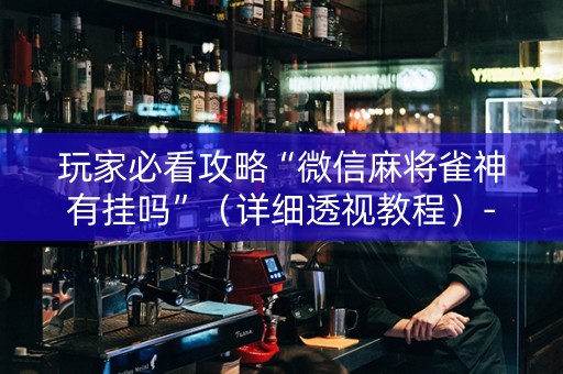 玩家必看攻略“微信麻将雀神有挂吗”（详细透视教程）-哔哩哔哩