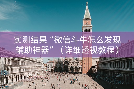 实测结果“微信斗牛怎么发现辅助神器”（详细透视教程）-哔哩哔哩
