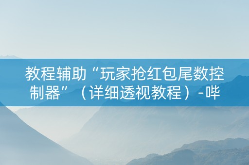 教程辅助“玩家抢红包尾数控制器”（详细透视教程）-哔哩哔哩