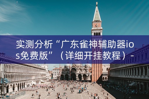 实测分析“广东雀神辅助器ios免费版”（详细开挂教程）-哔哩哔哩